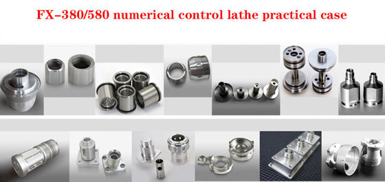 Torno CNC de precisão industrial FX580 6000rpm Material de aço 2 eixos
