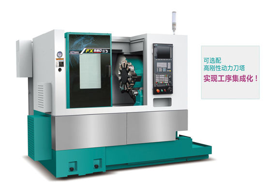 Torno CNC de precisão industrial FX580 6000rpm Material de aço 2 eixos