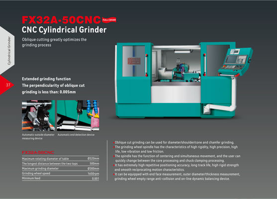 FX32A-35CNC Hotman Electric 380V Máquina de moagem cilíndrica Máquina de moagem multifuncional